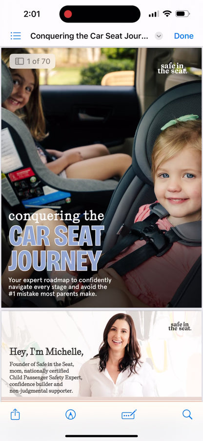 Conquering the Car Seat Journey